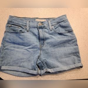 Levi's mid length denim Jean shorts